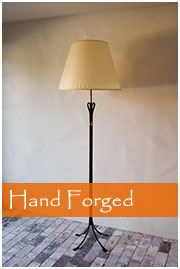 hand forged floor lamp