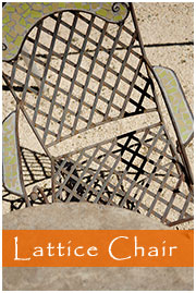 Lattice outdoor chair