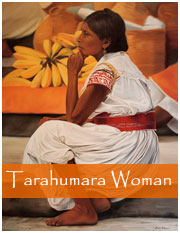 Paining of Taramuhara Woman in Marketplace
