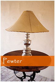 Pewter lamp from Salsa trading