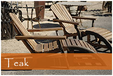 Teak Lounge Chair from Salsa trading Company Sonoma CA